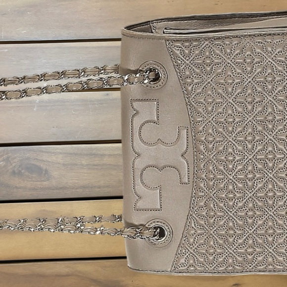Tory Burch Taupe Quilted Shoulder/crossbody Bag - Picture 2 of 3